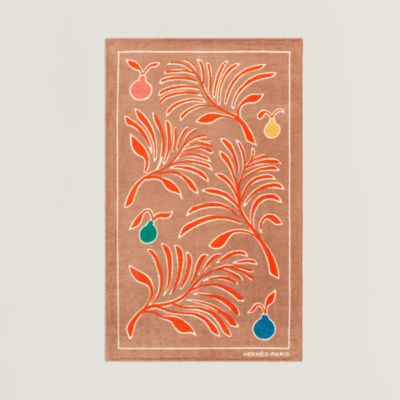 HERMES HEAVENLY BATH 魚デザイン タオルケット HERMES HEAVENLY BATH 魚デザイン タオルケット ビーチタオル